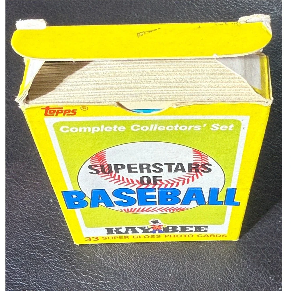 1987 Topps Kay-Bee Superstars of Baseball 33 Super Gloss Card Set Complete Box